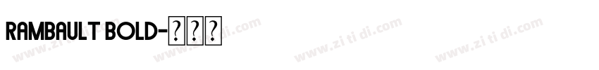 Rambault Bold字体转换